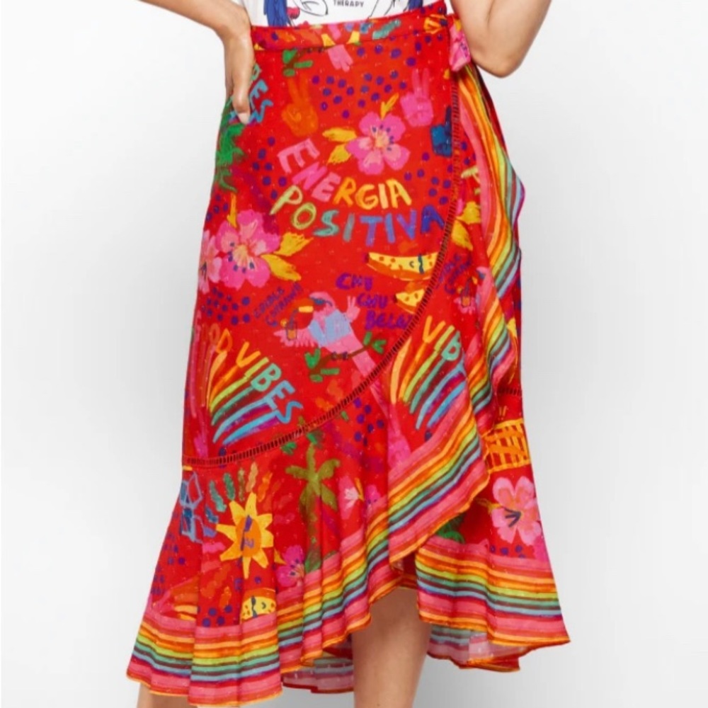 Farm Rio Wrap Skirt